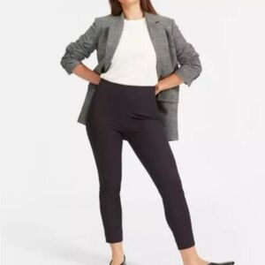 NWT Everlane Curvy Pant Side Zip Pull On Pants In Black Size 14